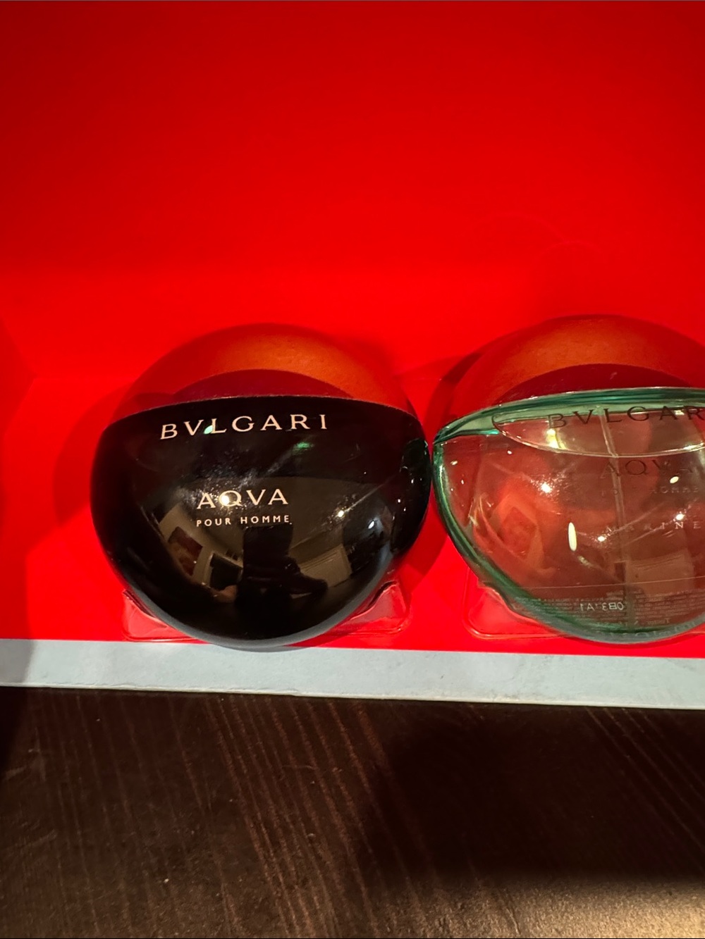 Bulgari Aqva Pour Homme Round Bottle - Teal & Clear